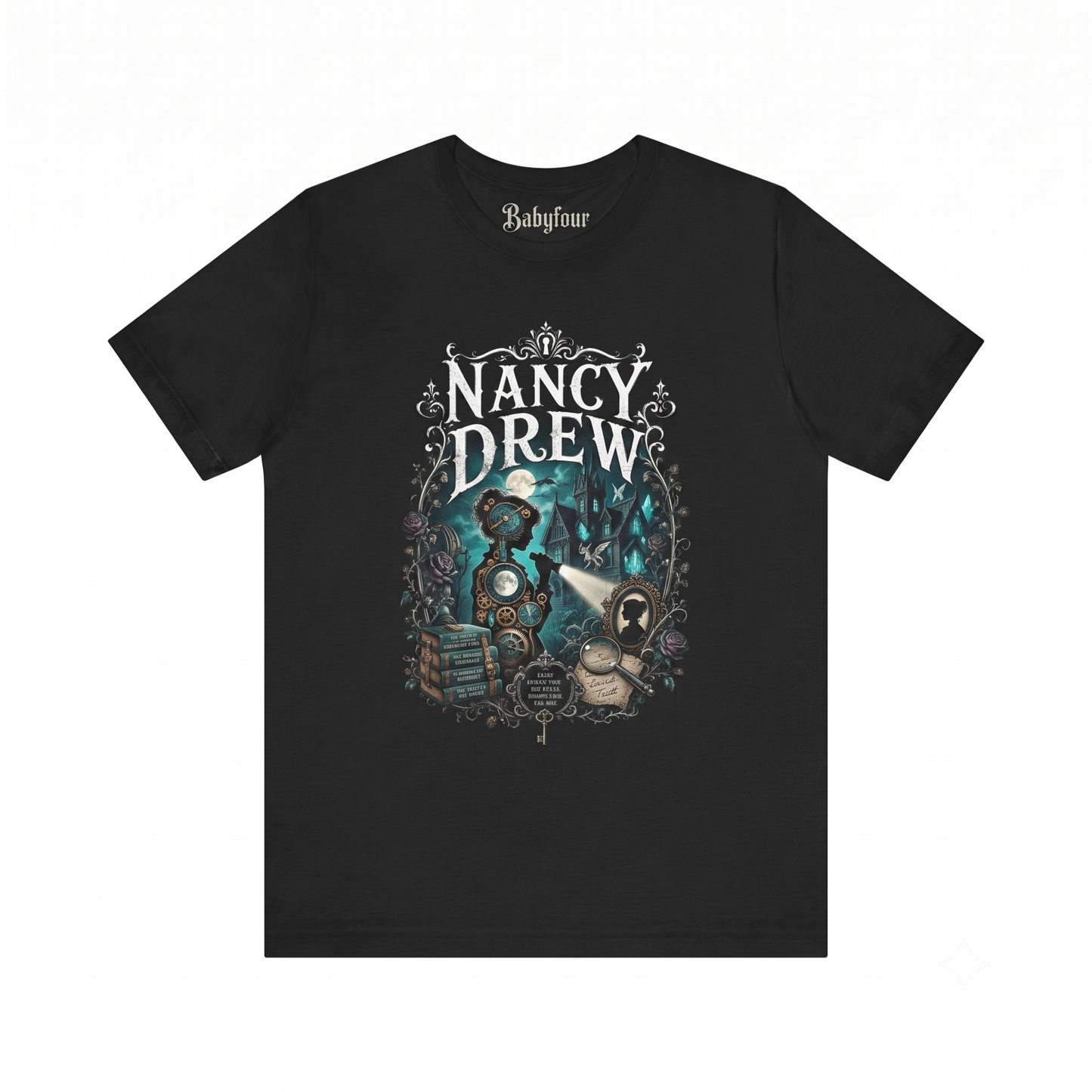 Retro Mystery Book Graphic Tee - Vintage Sleuth Aesthetic Clothing, Dark Academia Bookish Gift - Unisex T-shirt