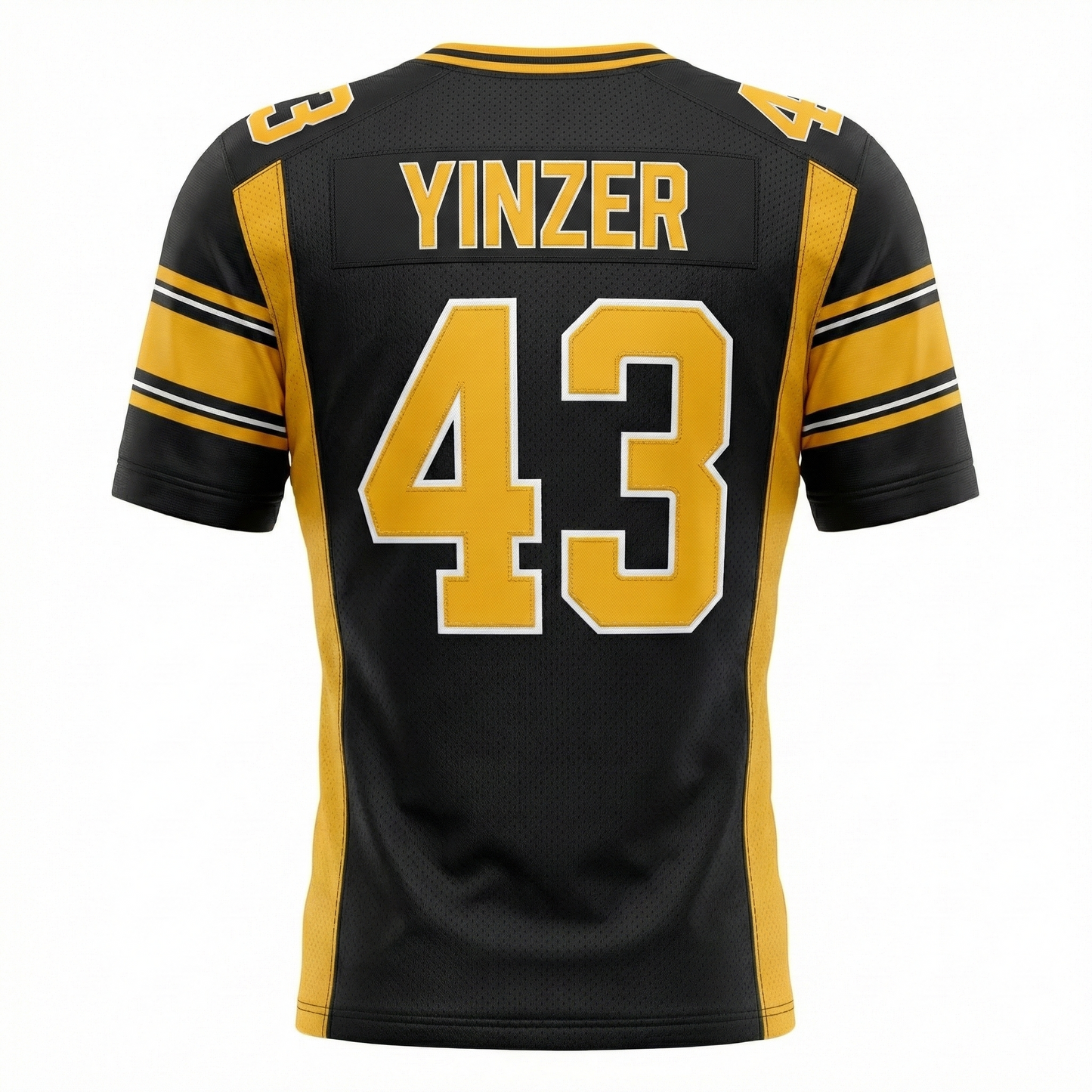 Premium Steel City Black & Gold Football Jersey - Yinzer Game Day Apparel
