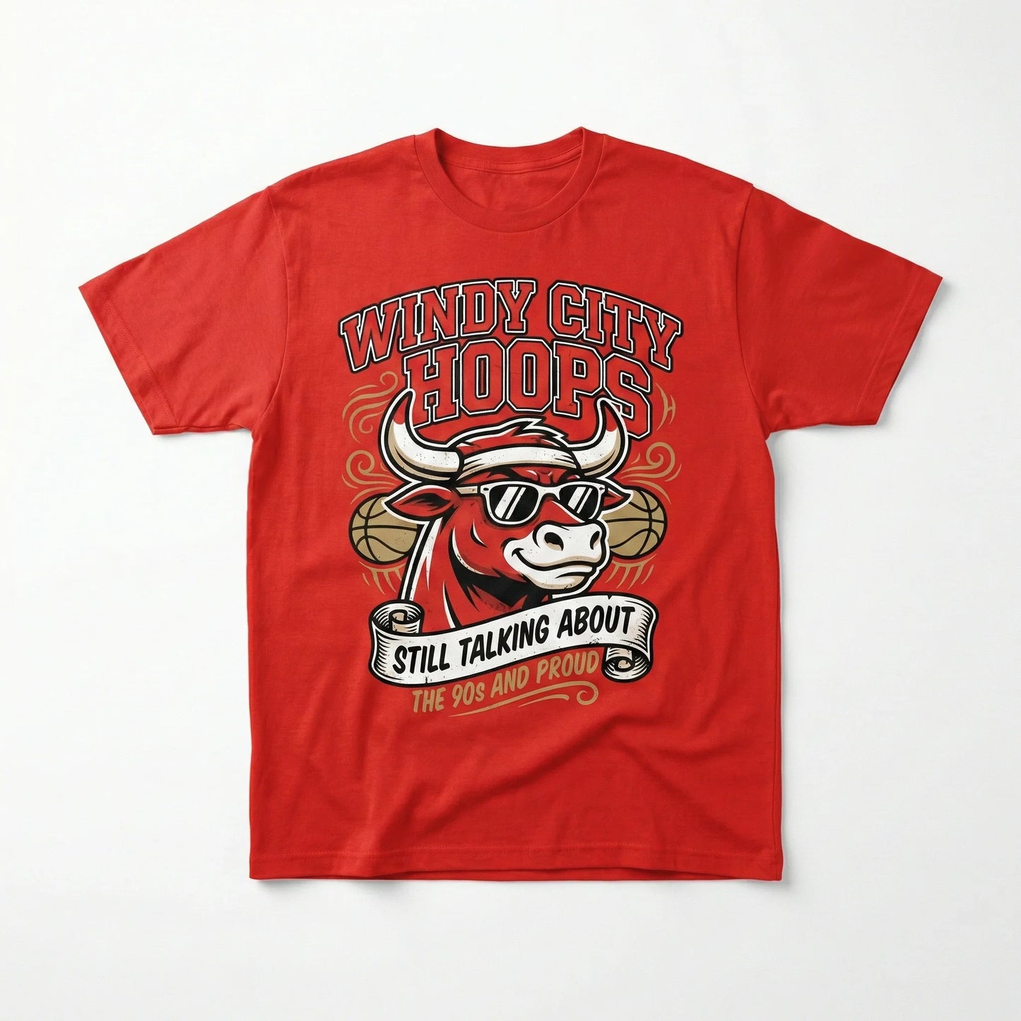 Funny Windy City Hoops Vintage Basketball Apparel | Ultimate Fan Gear