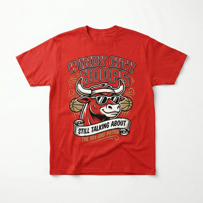 Funny Windy City Hoops Vintage Basketball Apparel | Ultimate Fan Gear