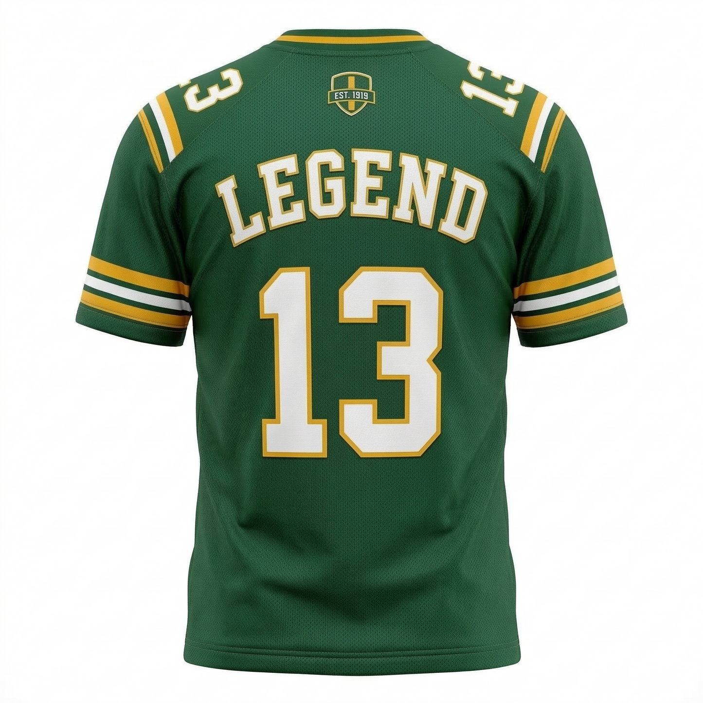 Green Bay Football Legend Heritage All-Over Print Jersey - Classic Professional Football Fan Apparel