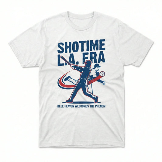 os Angeles Dodgers 'ShoTime L.A. Era' Ohtani Welcome Fan Apparel - T-Shirt, Hoodie, Sweatshirt, Tank Top, Long Sleeve Baseball Gear
