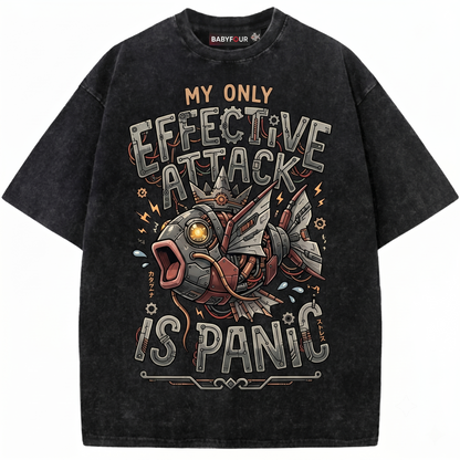 Retro Japanese Cartoon Fish Graphic Tee - Vintage Anime Style Short Sleeve Unisex T-shirt