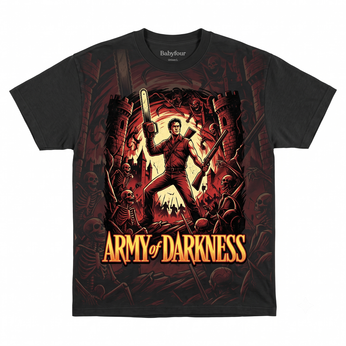 Retro Cult Classic Horror Film Campbell Graphic Tee Vintage Movie Fan Gift Unisex T-Shirt
