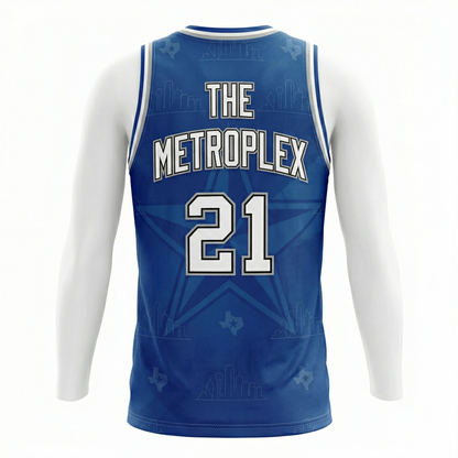 Dallas "The Metroplex" City Pride Basketball Jersey - Royal Blue