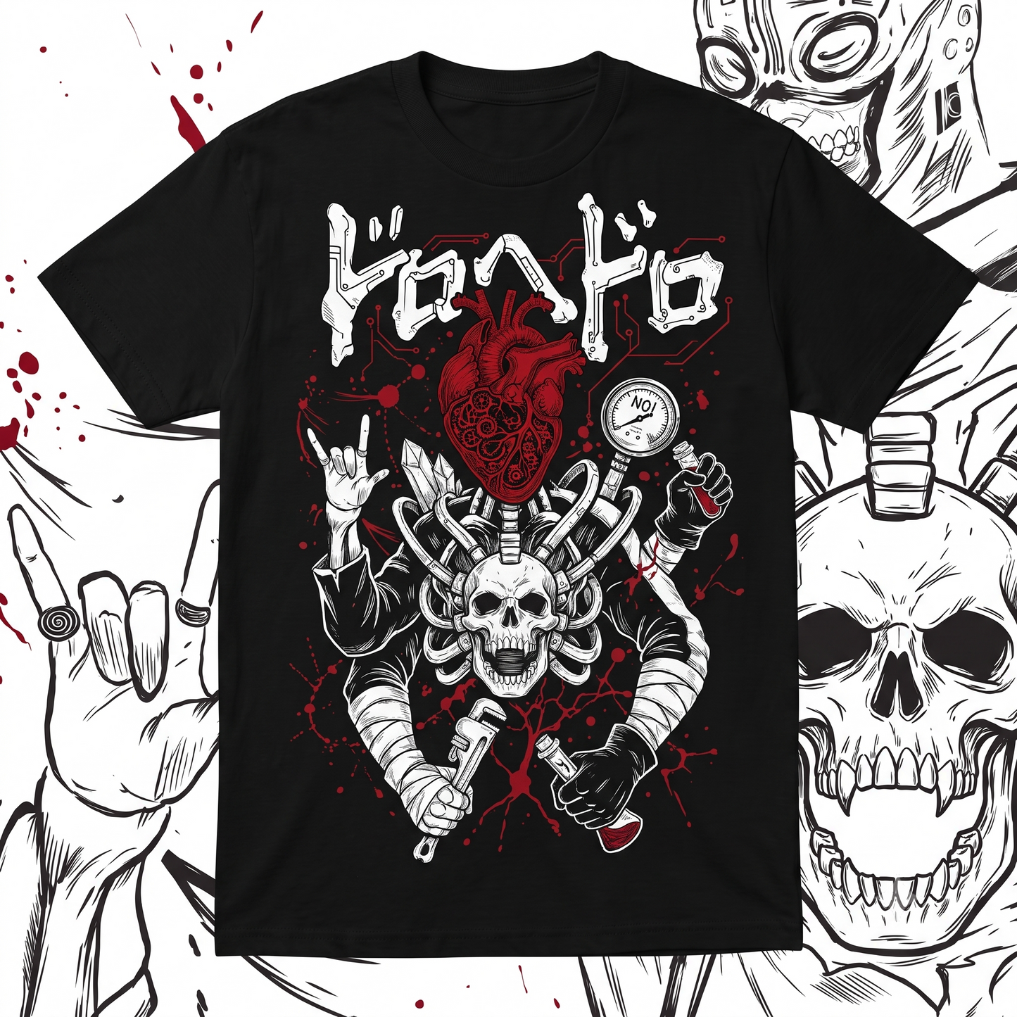 Goth Magic Chaos Gyoza Inspired Graphic Tee Unisex T-shirt