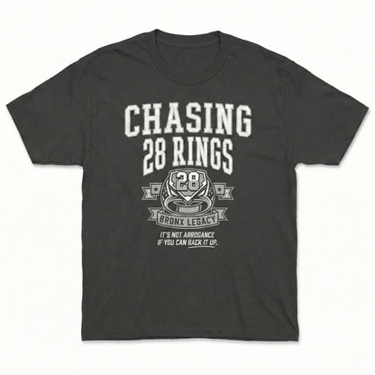NY Bronx Baseball "Chasing 28 Rings" Legacy Fan Gift - T-Shirt, Hoodie, Sweatshirt, Long Sleeve