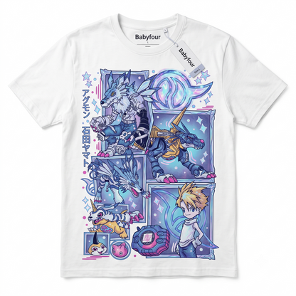 Japanese Streetwear Flame Graphic Tee Aesthetic 100% Cotton Hip Hop Fashion Unisex T-shirt