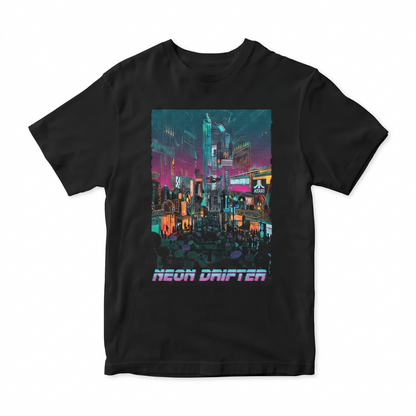 Sci-Fi Retro Future Aesthetic Dystopian Urban Landscape Graphic Unisex T-shirt