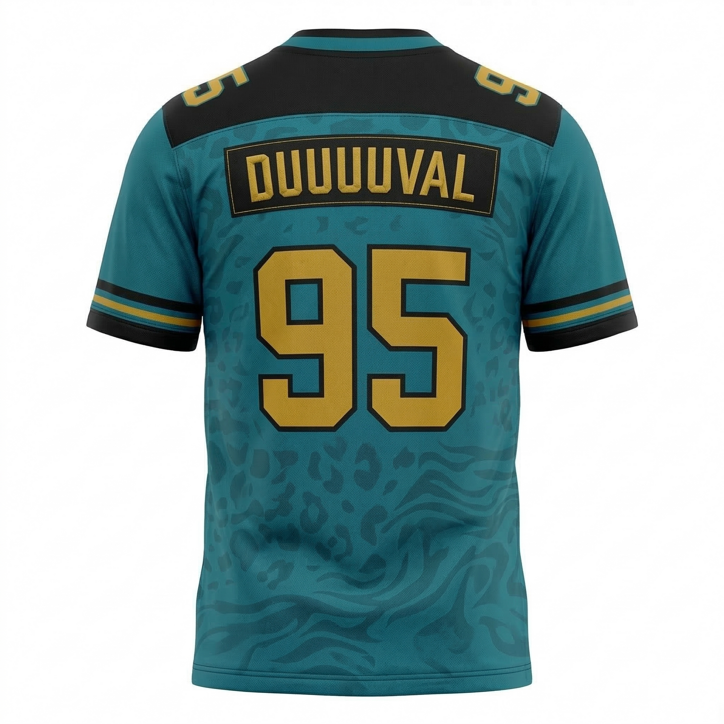 Jacksonville Teal & Black Football Jersey - Bold City Gridiron Heritage Apparel - Men's Unisex Sizing - Game Day Gear