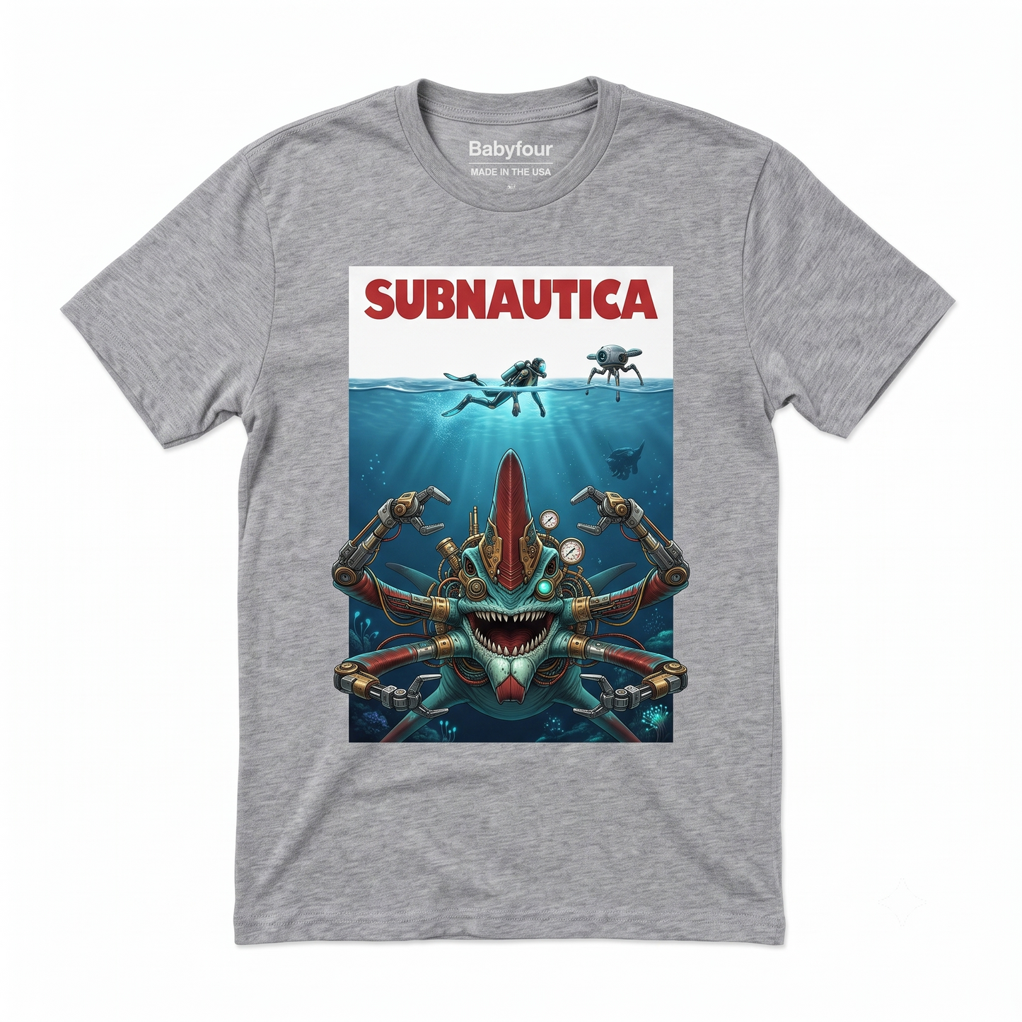 Deep Sea Ocean Survival Gaming Graphic Tee - Alien Planet Underwater Explorer Shirt - Unisex T-shirt