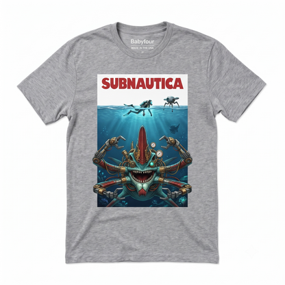 Deep Sea Ocean Survival Gaming Graphic Tee - Alien Planet Underwater Explorer Shirt - Unisex T-shirt