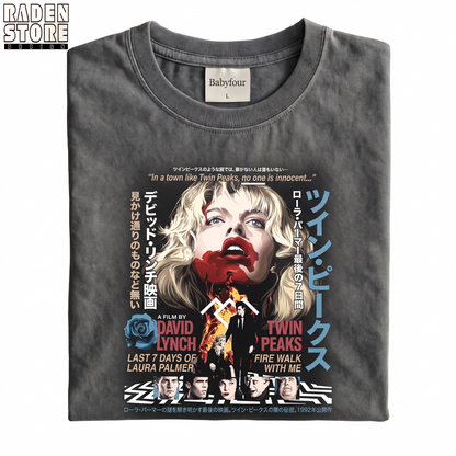 Retro 90s Japanese Aesthetic Psychological Horror Movie Poster Comfort Colors Unisex T-shirt