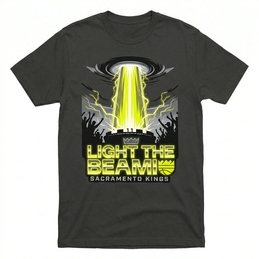 Light The Beam Sacramento Kings Fan Apparel - Purple Laser Victory Shirt, Hoodie, Sweatshirt