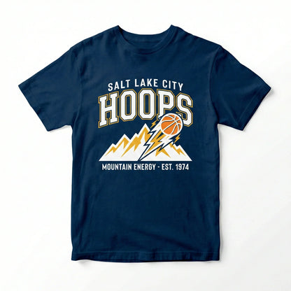 Salt Lake City Mountain Hoops Fan Apparel - Pro Basketball T-Shirt, Hoodie & Sweatshirt