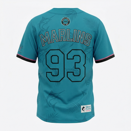 Unisex Magic City Baseball Button-Up Jersey | South Florida Heritage AOP Sports Shirt | Premium Miami Vibe Athletic Apparel