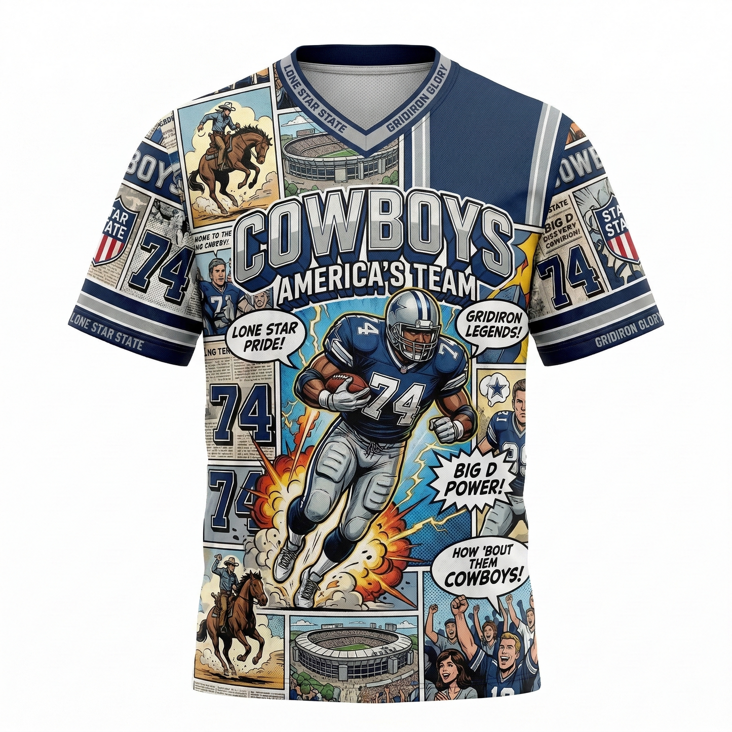 america's team heroic gridiron jersey