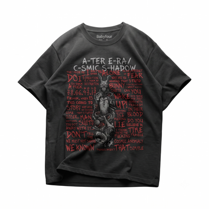 Creepy Doomsday Bunny Mask Cult Classic Sci-Fi Heavy Cotton Unisex T-shirt