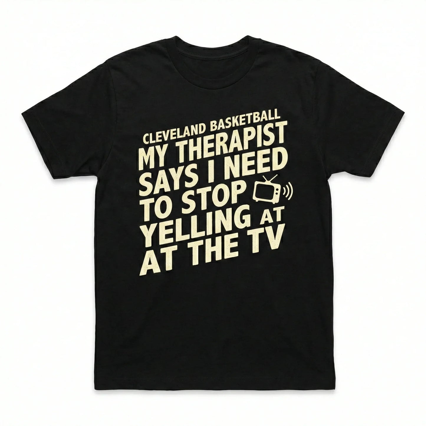 Funny Cleveland Basketball Therapist Gameday Apparel | Sarcastic Fan Gear | T-Shirt, Tank Top, Long Sleeve, Sweatshirt, Hoodie