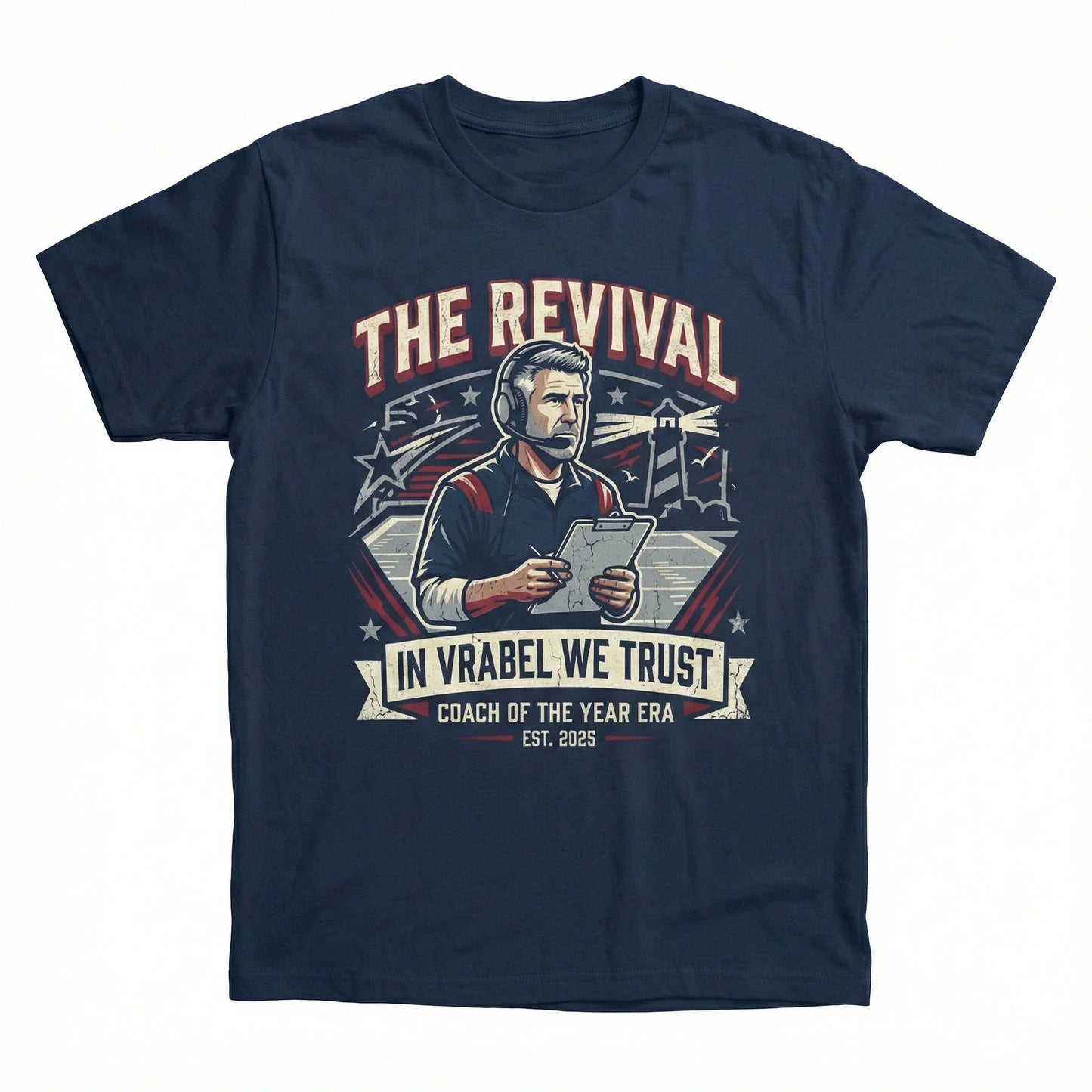 New England Patriots Mike Vrabel Coach of the Year Revival Shirt & Hoodie