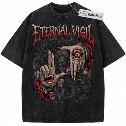 Vampire King Anime Graphic Tee - Vintage Retro Gothic Manga Style Unisex T-shirt