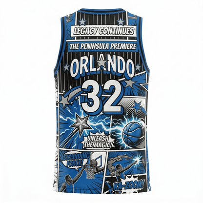 Retro Orlando Basketball Jersey Comic Heritage AOP Tank Top