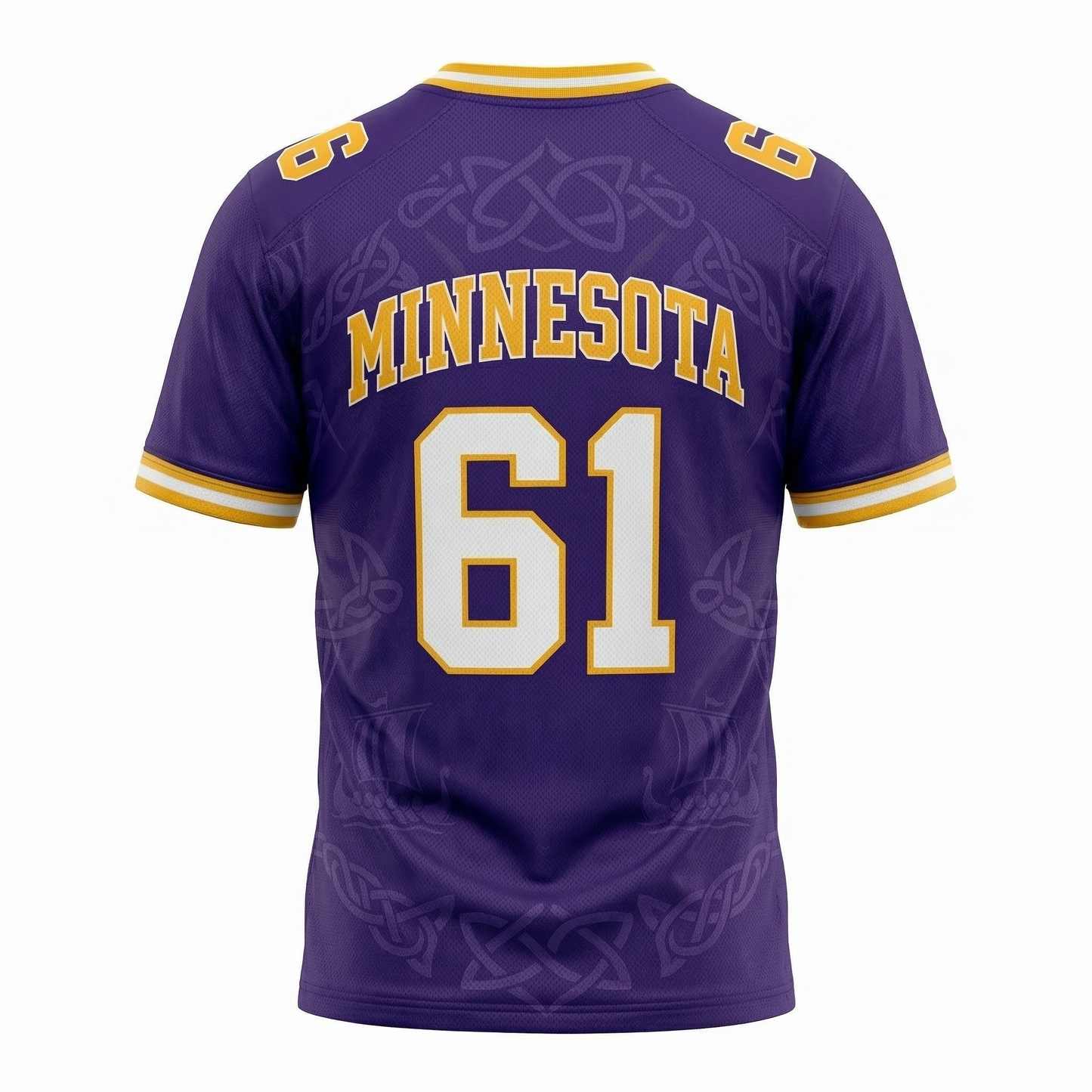 Vintage Minnesota 'Purple People Eaters' Inspired All-over-Print Football Jersey – Unisex