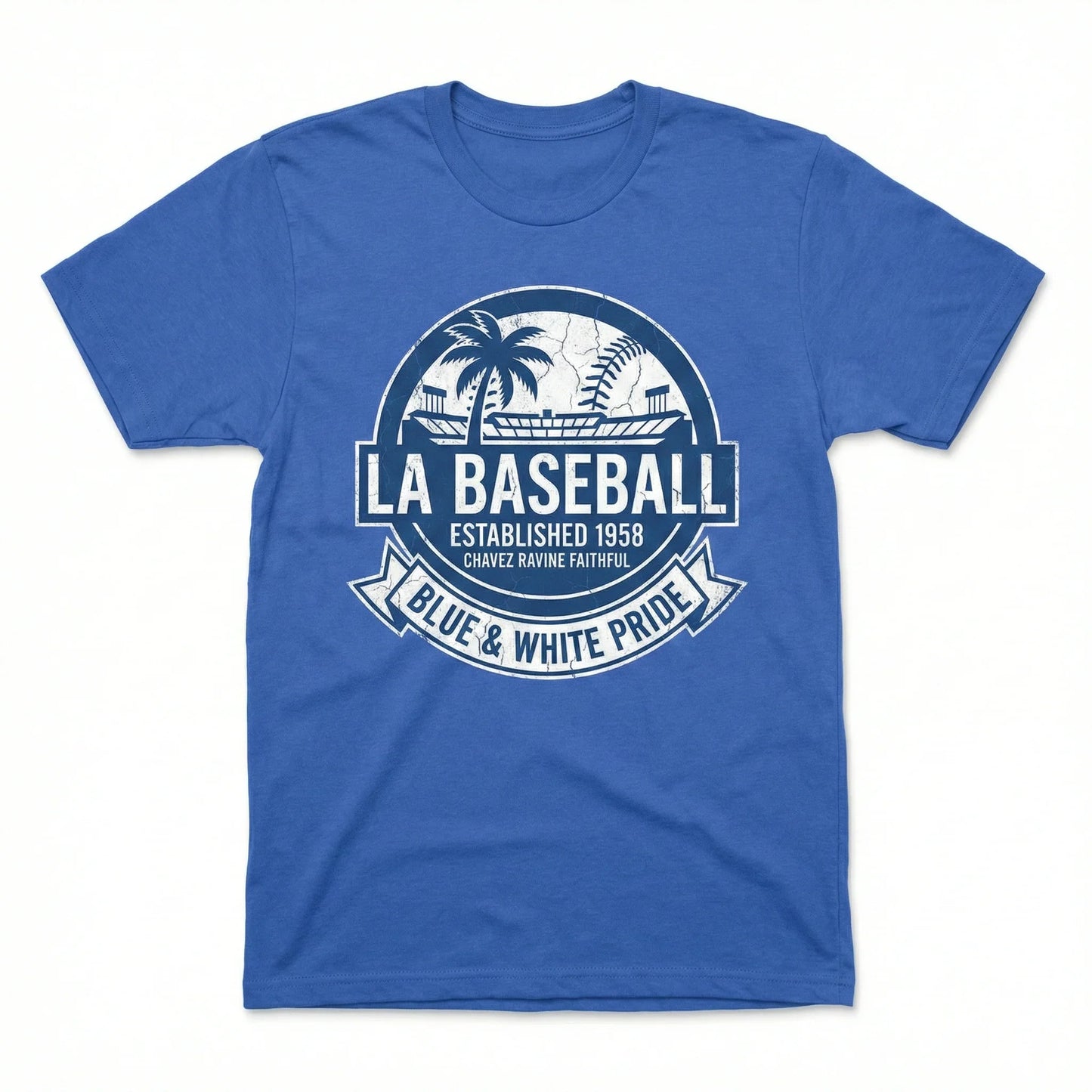 Los Angeles Baseball Fan Apparel - Classic LA Blue & White Supporters Gear - T-Shirt, Hoodie, Tank Top