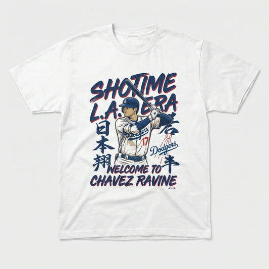 os Angeles Dodgers 'ShoTime L.A. Era' Ohtani Welcome Fan Apparel - T-Shirt, Hoodie, Sweatshirt, Tank Top, Long Sleeve Baseball Gear