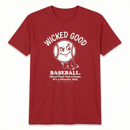 Boston Baseball "Wicked Good" Fan Attitude Slogan T-Shirt Hoodie Apparel