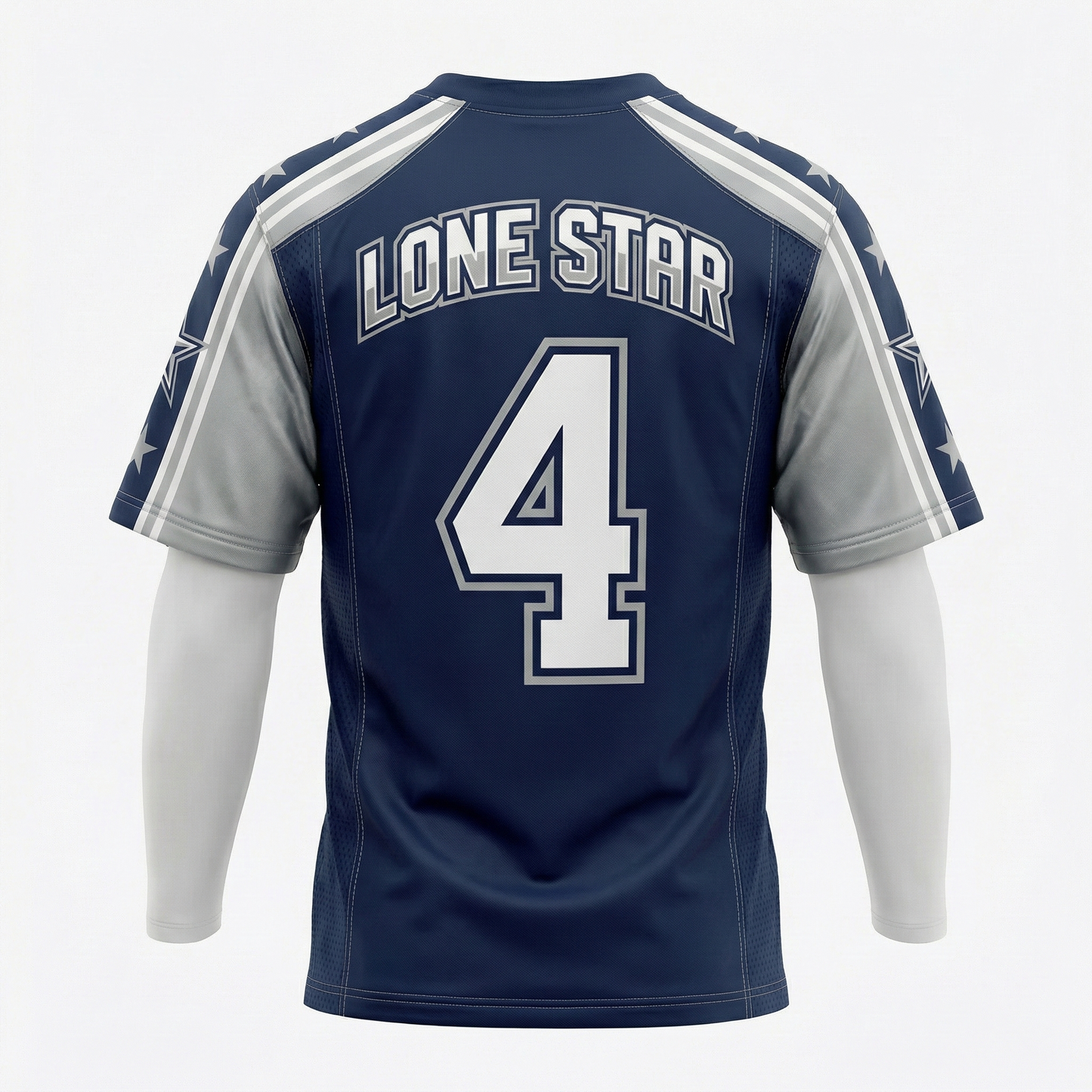 Lone Star Gridiron Navy & Silver All-In Edition Jersey