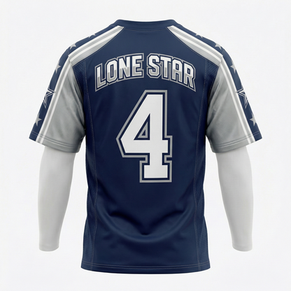 Lone Star Gridiron Navy & Silver All-In Edition Jersey