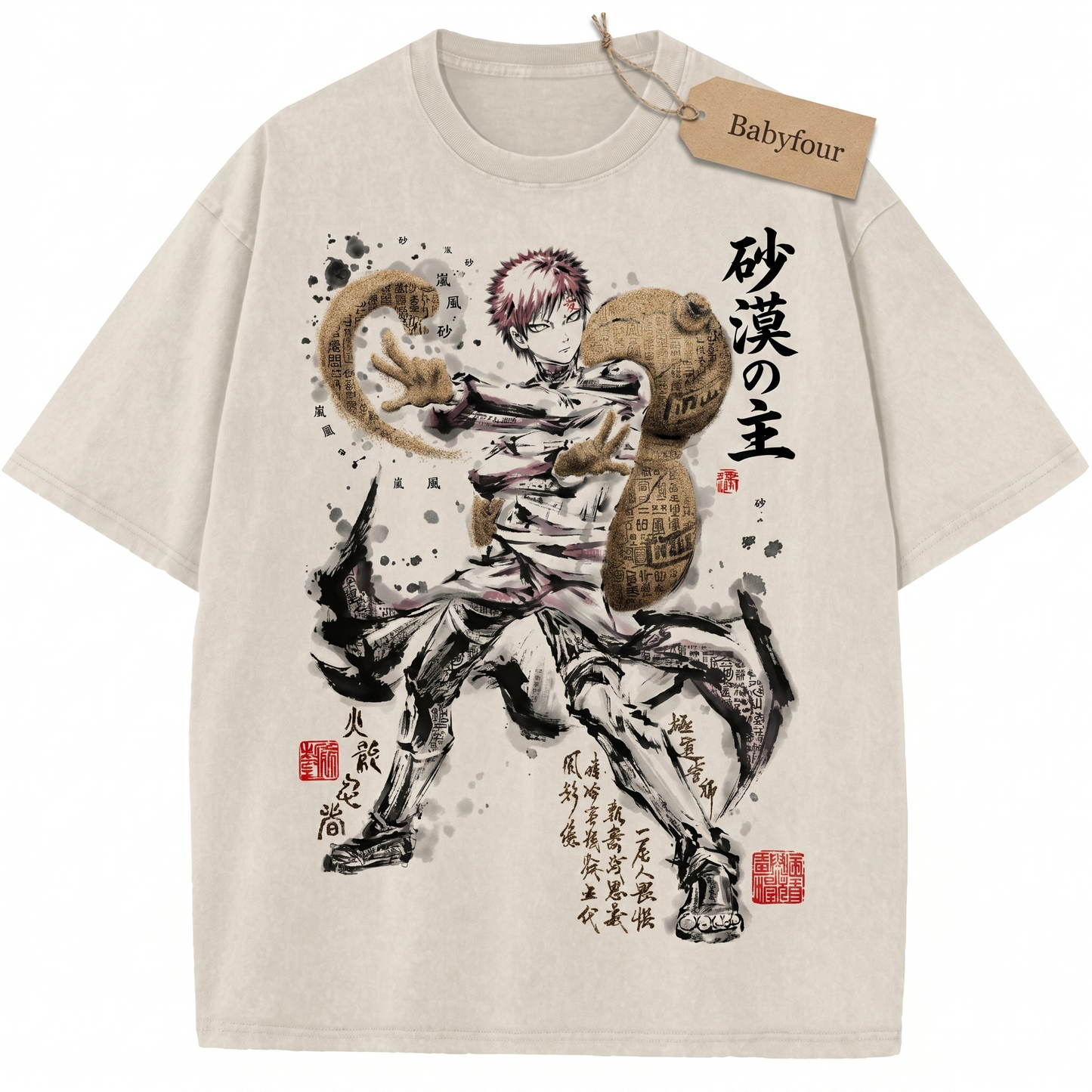 Vintage Sand Ninja Anime Graphic T-Shirt, Retro Japanese Shinobi Tee, Unisex Tshirt