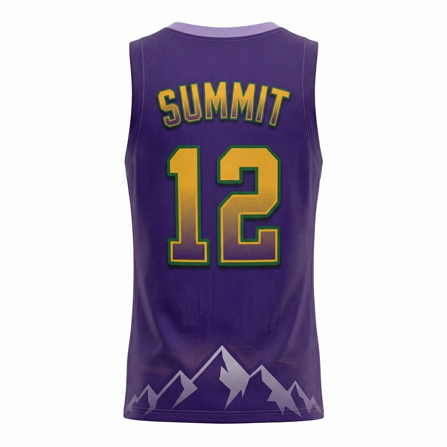Salt Lake City Retro Mountain Performance Basketball Jersey - Unisex Heritage Hype