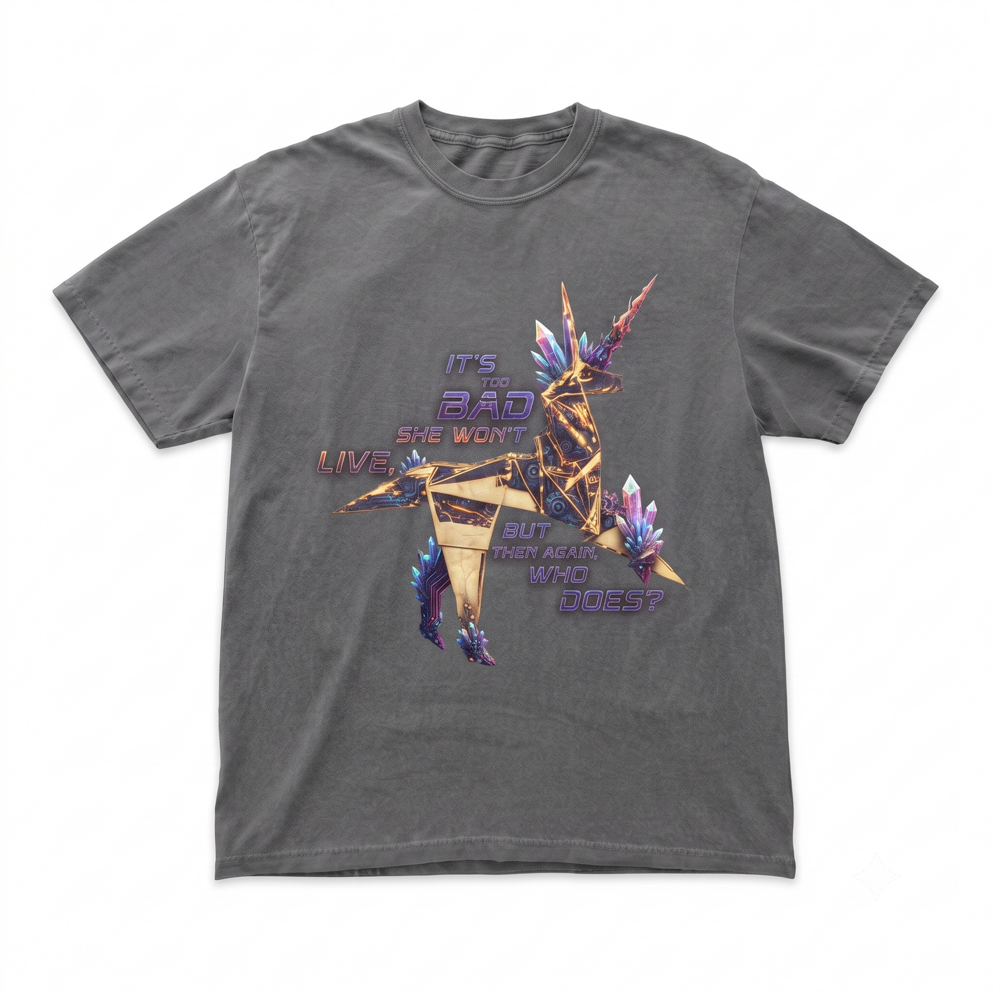 Blade Runner Inspired Origami Unicorn Sci-Fi Movie Graphic Unisex T-shirt