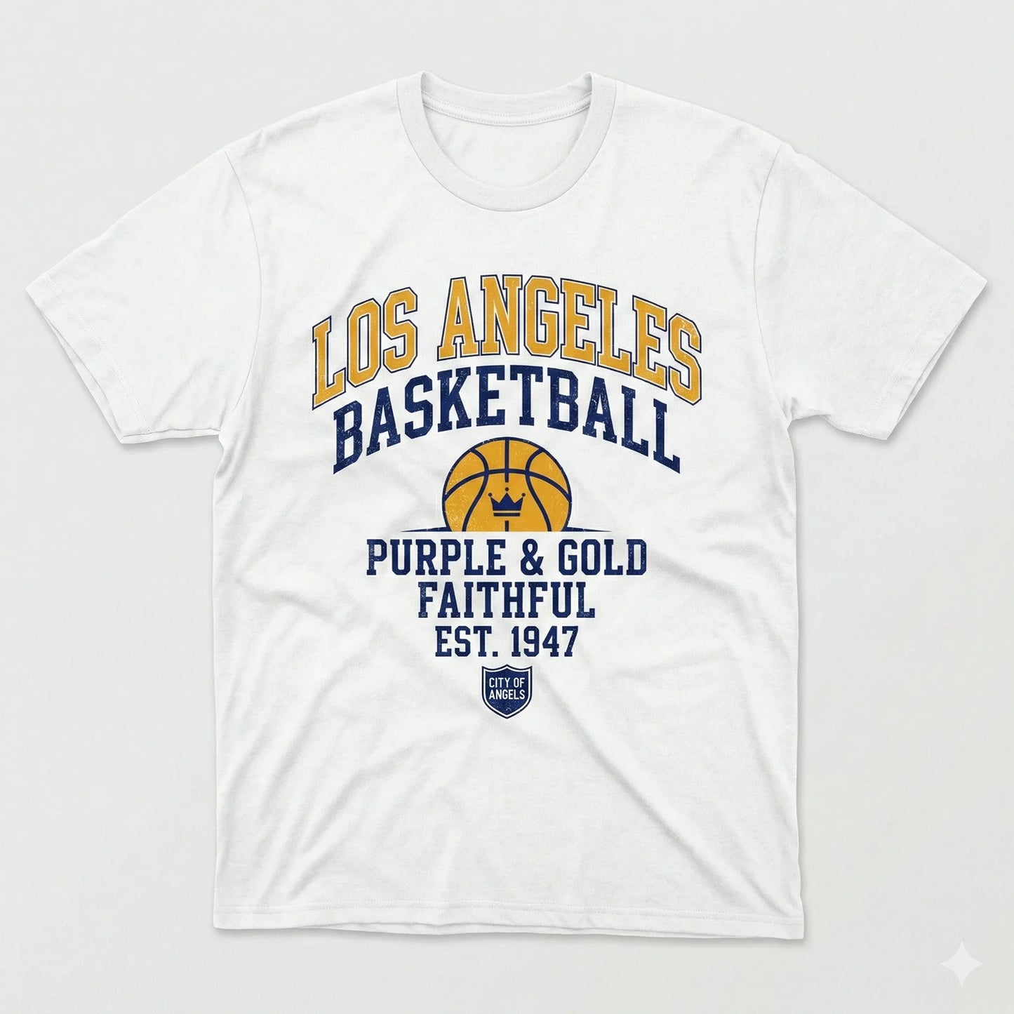Los Angeles Hoops Classic Fan Graphic Apparel - Purple & Gold Spirit Gear