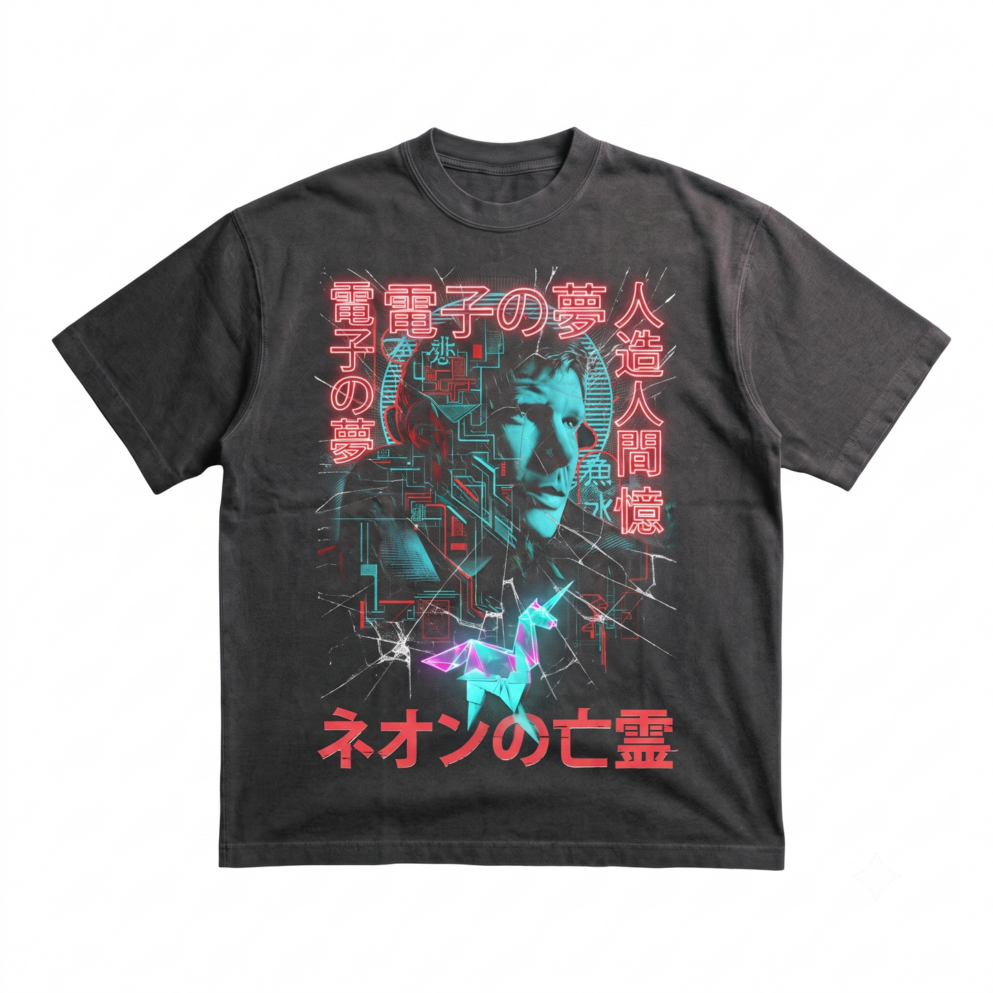 Retro 80s Sci-Fi Future City Dystopian Graphic Unisex T-shirt