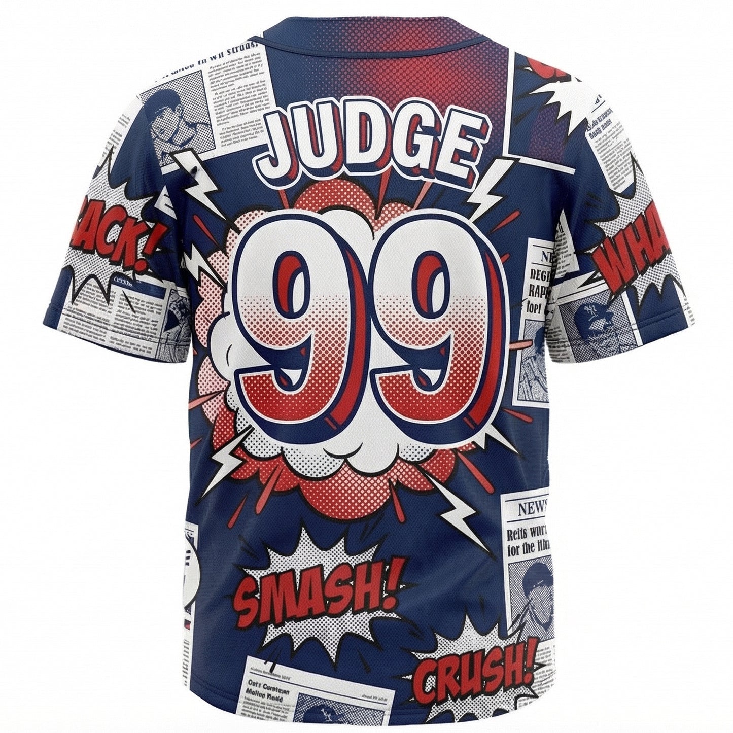Vintage 90s Bronx Baseball Comic Style Jersey - "The Empire Strikes Out" Satirical Unisex Button-Up Shirt