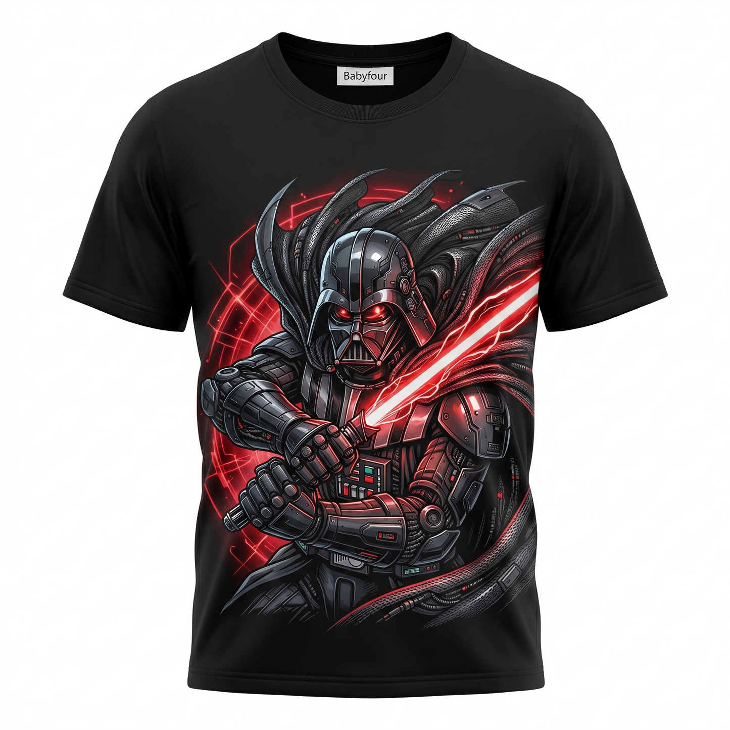 Vintage Dark Side Space Lord Graphic Tee - Retro Sci-Fi Galaxy Villain Movie Unisex T-Shirt