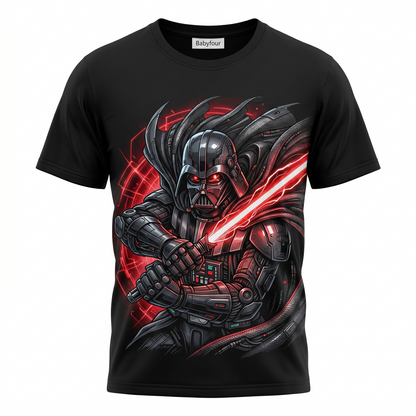 Vintage Dark Side Space Lord Graphic Tee - Retro Sci-Fi Galaxy Villain Movie Unisex T-Shirt