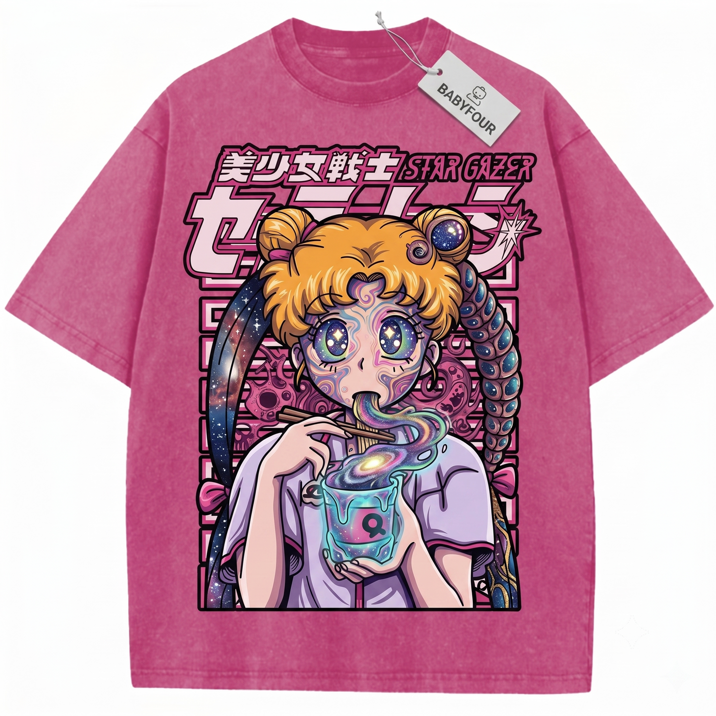 Celestial Anime Magical Girl Vintage Graphic Comfort Tee - Unisex T-shirt