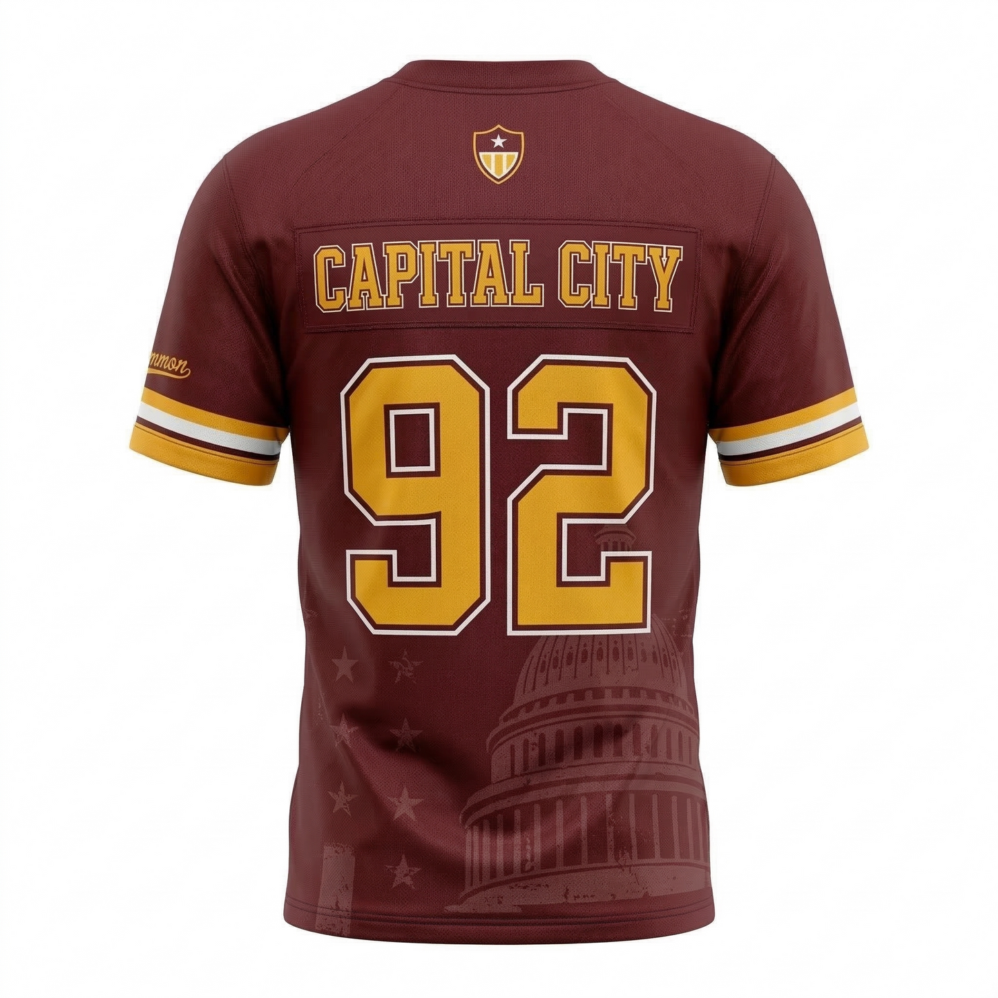 Unisex Washington Heritage Football Jersey - Burgundy & Gold D.C. Gameday Apparel