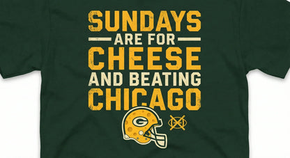 Green Bay Football Fan Funny Sundays Are For Cheese Game Day Apparel - T-Shirt, Hoodie, Sweatshirt