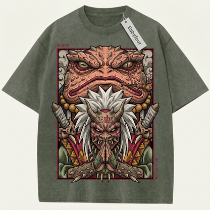 Vintage Toad Sage Shinobi Anime Graphic Unisex T-Shirt