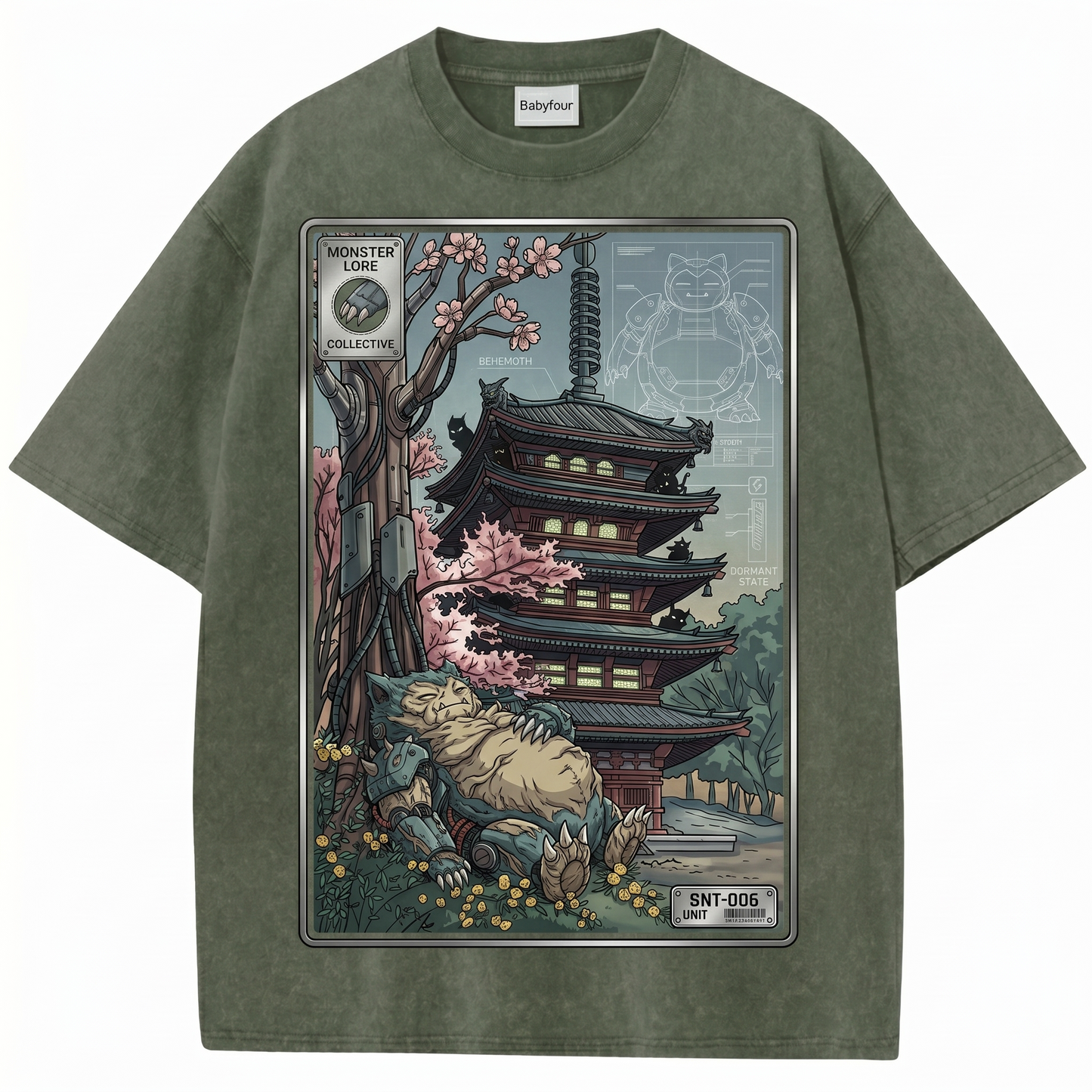 Vintage Sleepy Giant Anime Monster Unisex T-Shirt - Nostalgic Japanese Pocket Creature Graphic Tee