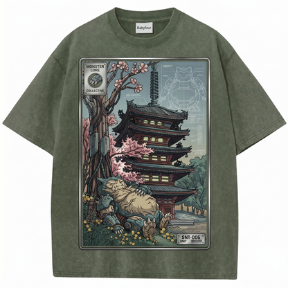 Vintage Sleepy Giant Anime Monster Unisex T-Shirt - Nostalgic Japanese Pocket Creature Graphic Tee