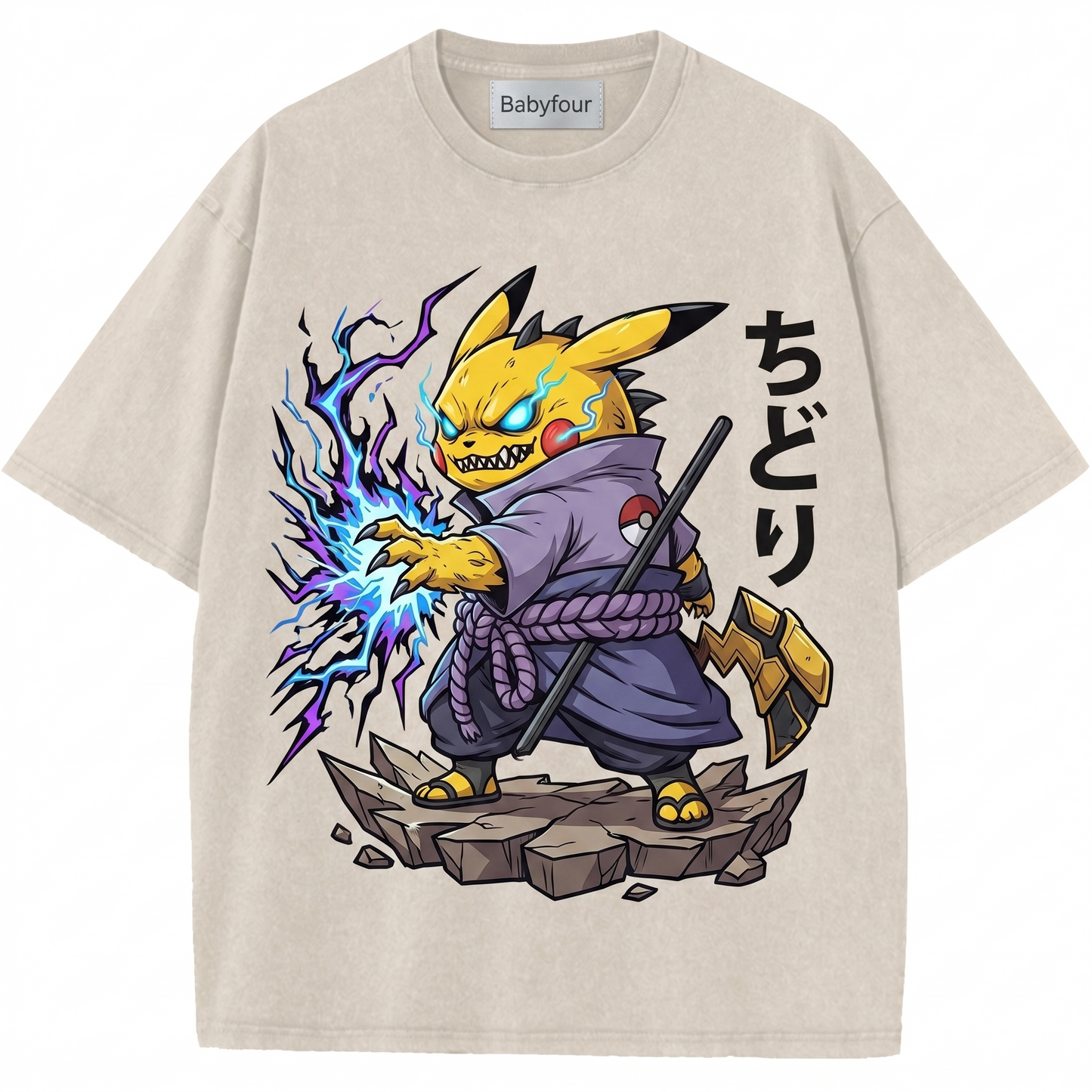 Vintage Yellow Electric Mouse Anime Unisex T-Shirt - Retro Japanese Cartoon Graphic Tee