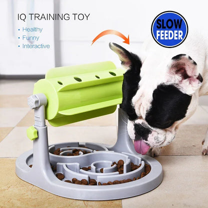 Interactive Pet Food Feeder Dog Cat Dispenser Slow Pet Foods Feeding  Toys Anti Choke Dog Slow Feeder Bowl  for Small Large Dogs