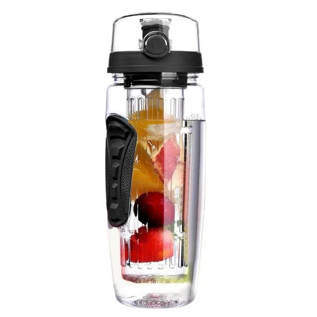 1000ml Free Fruit Infuser Juice Shaker Sports Lemon Water Bottle Tour hiking Portable Climbing Camp Bottles Outdoor Kettle Pro