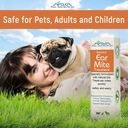 Pet Ear Mite Relief for Dogs & Cats BabyFour